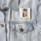 Moeder van de Bride Vierkante Button 5,1 Cm (In situ)