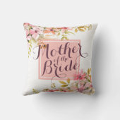 Moeder van de Bride Waterverf Wedding Pillow Kussen (Achterkant)