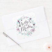 Moeder van de Bride Waterverf Wedding Sticker (Envelop)