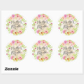 Moeder van de Bride Waterverf Wedding Sticker (Vel)