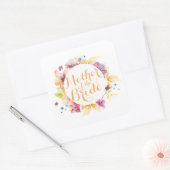 Moeder van de Bride Waterverf Wedding Sticker (Envelop)