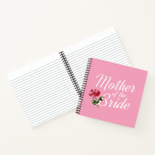 Moeder van de Bride Wedding Calligrafie Laptop Notitieboek