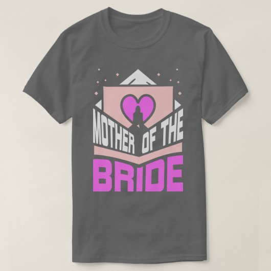 Moeder van de Bride Wedding Cute Bachelorette T-shirt (Design voorkant)