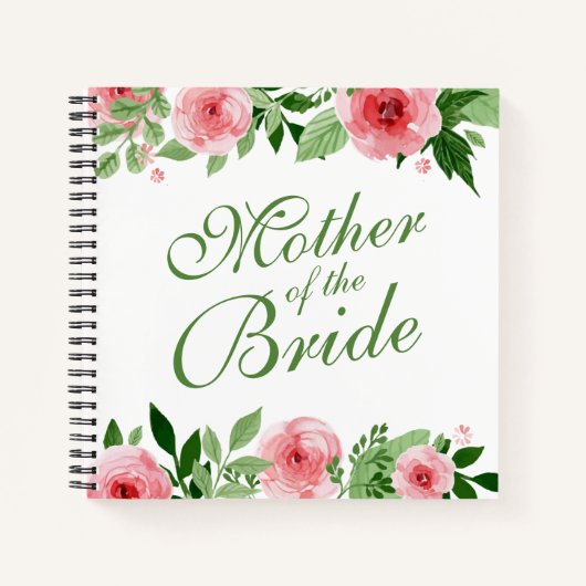 Moeder van de Bride Wedding Guestbook Notitieboek (Voorkant)