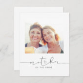 Moeder van de Bride Wedding Morning Message (Voorkant / Achterkant)