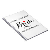 Moeder van de Bride Wedding Planner Notebook Wht Notitieboek (Rechterzijde)
