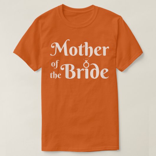 Moeder van de Bride's voor een bruidsfeest T-shirt (Design voorkant)
