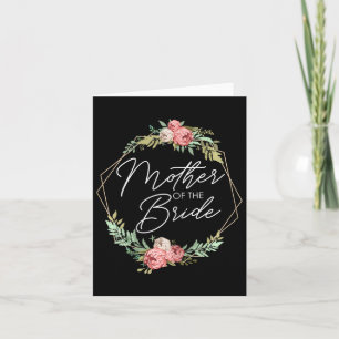 Moeder van de bruid Bloemen bruid en bruidegom bru Kaart