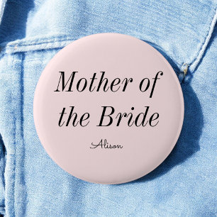 Moeder van de Bruid Blush Roze Ronde Button 5,7 Cm