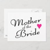 Moeder van de bruid briefkaart (Voorkant / Achterkant)
