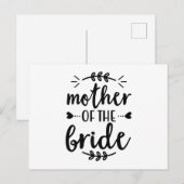 Moeder van de bruid briefkaart (Voorkant / Achterkant)