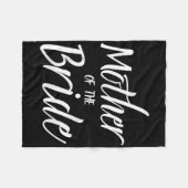Moeder van de bruid Bruiloft Douche Bruidsfeest Mo Fleece Deken (Voorkant (Horizontaal))