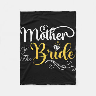 Moeder van de bruid bruiloft douche fleece deken