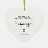 Moeder van de bruid bruiloft feest gunst hart keramisch ornament (Voorkant)