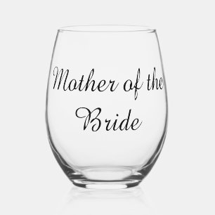 Moeder van de bruid bruiloft glas