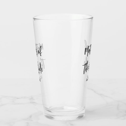 Moeder van de bruid Bruiloft Zwart Wit Glas Cup (Links)