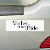 Moeder van de bruid bumpersticker (Op auto)
