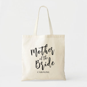 moeder van de bruid Elegant Kalligrafie Tote Bag