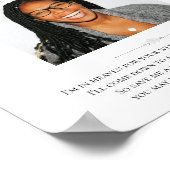 Moeder van de bruid foto Stoel reserveren Trouwher Poster (Hoek)