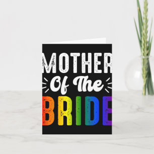 Moeder van de bruid Gay Lesbian Wedding LGBT Pride Kaart