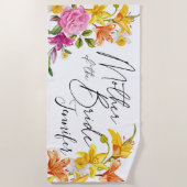 Moeder van de bruid geschenk, Moeder van de bruid Strandlaken (Voorkant)