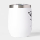 Moeder van de bruid geschenk naam zwart kalligrafi (Voorkant)