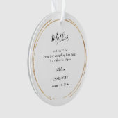 Moeder van de Bruid Geschenk Ornament (voorkant)