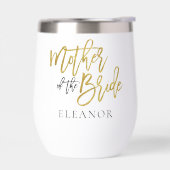 Moeder van de bruid Gift Naam Zwart Goud Glitter (Links)