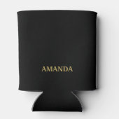 Moeder van de bruid Gouden Glitter Kalligrafie Blikjeskoeler (Achterkant)