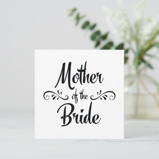 Moeder van de bruid - Grappig repetitie diner Kaart (Staand voorkant)