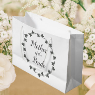 Moeder van de bruid Grey Ivy krans bruiloft Groot Cadeauzakje