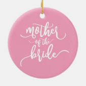 Moeder van de Bruid Huwelijkscalligrafie | Ornamen Keramisch Ornament (Achterkant)
