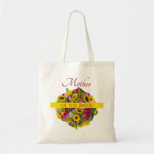 Moeder van de Bruid Kleurrijk Bloemstuk Tote Bag