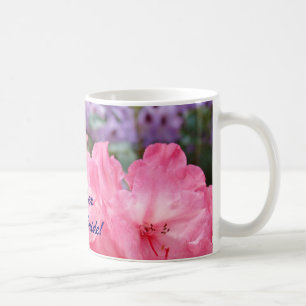 Moeder van de bruid! Koffiekop mok Roze Rhodies