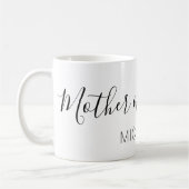 Moeder van de bruid met naam koffiemok (Links)