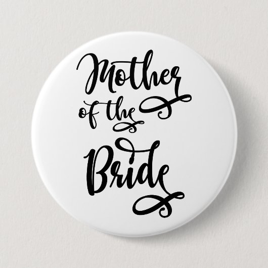 Moeder van de bruid ronde button 7,6 cm (Voorkant)