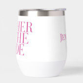 Moeder van de bruid Roze Modern Elegant Custom (Links)