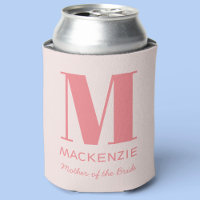Moeder van de bruid Roze Monogram Naam