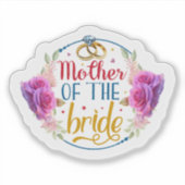 Moeder van de bruid Sticker (Voorkant)