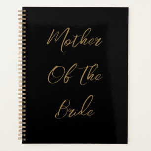 Moeder van de bruid trouwcadeau favoriet goud zwar planner