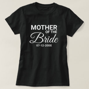 Moeder van de bruid Wedding Party Matching Family T-shirt