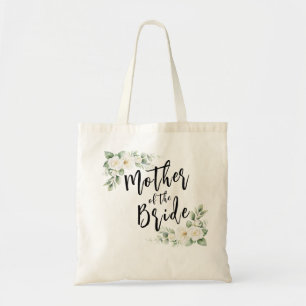 Moeder van de bruid witte rozen Aanpasbaar Tote Bag