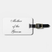 Moeder van de bruidegom Bagagelabel (Voorkant horizontaal)