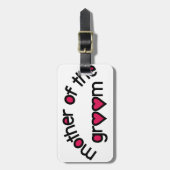 Moeder van de Bruidegom Bagagelabel (Voorkant verticaal)