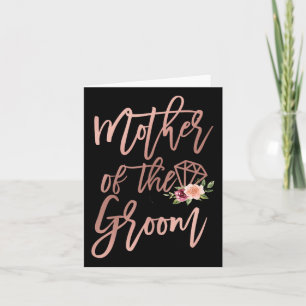 Moeder van de bruidegom Bloemen van Bruid voor Huw Kaart
