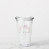 Moeder van de Bruidegom Bloemstuk Persoonlijk Acryl Drinkbeker (Achterkant)