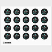 Moeder van de bruidegom bruid grappig bruiloft squ ronde sticker (Vel)
