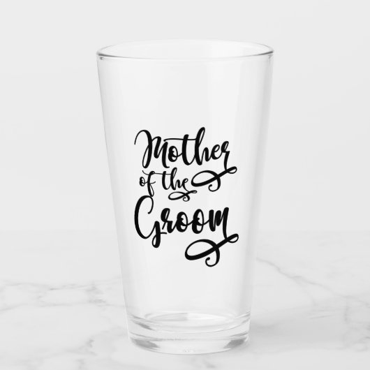 Moeder van de bruidegom glas (Voorkant)