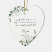 Moeder van de bruidegom Keepsake Keramisch Ornament (Links)