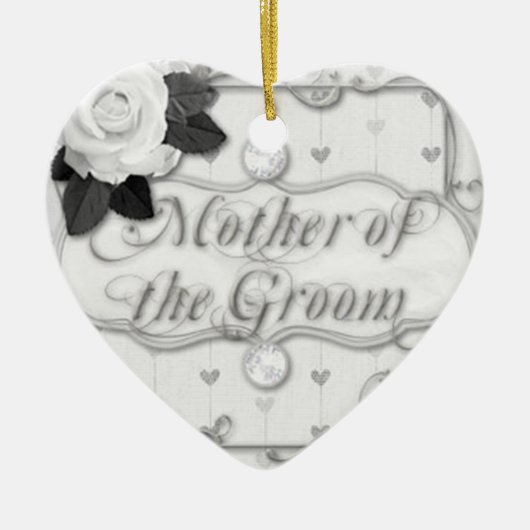 moeder van de bruidegom keramisch ornament (Voorkant)